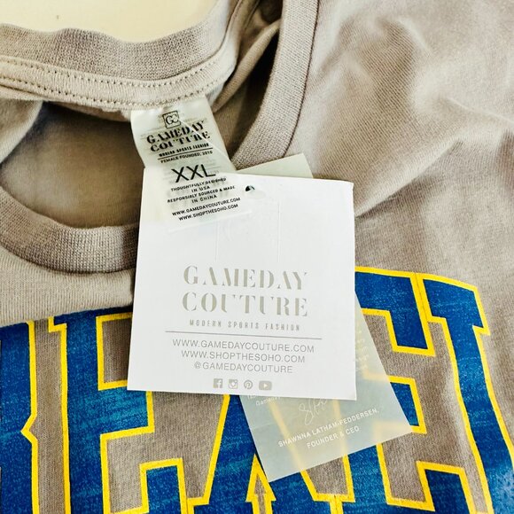 GAMEDAY COUTURE DREXEL DRAGONS PHILADELPHIA STUDDED CROPPED SHORT SLEEVE T-SHIRT - Picture 5 of 6